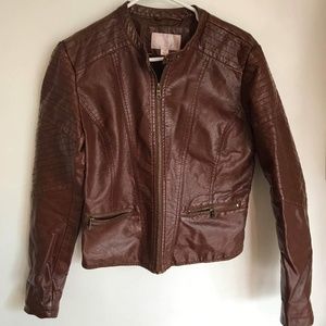 Vegan leather jacket